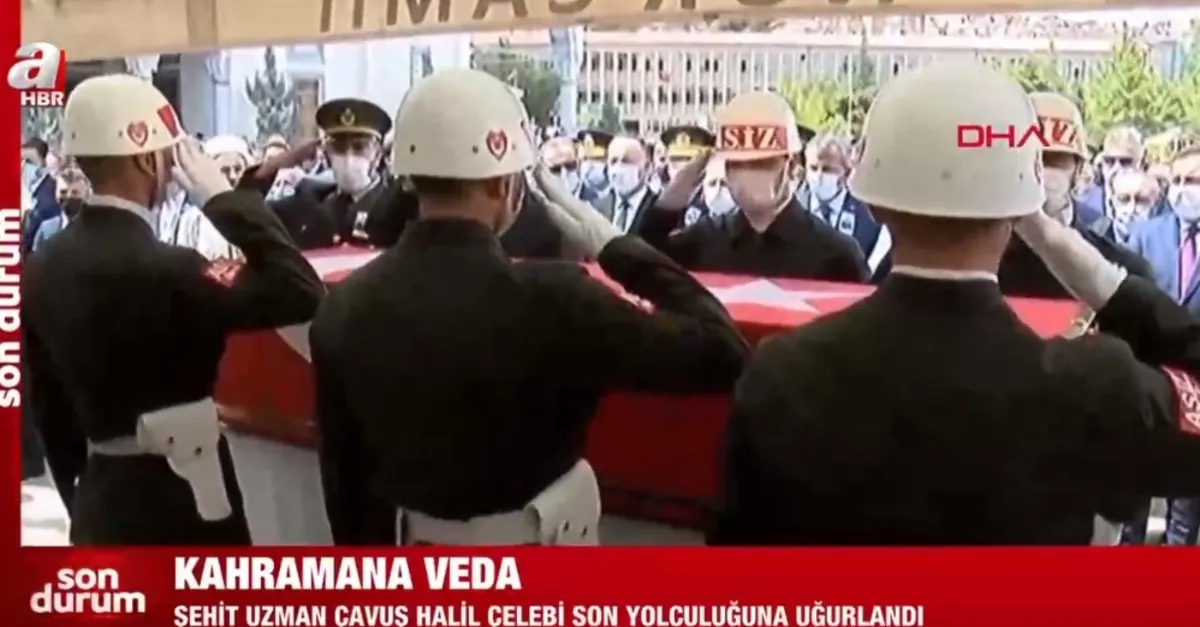 Şehit Uzman Çavuş Çelebi'ye veda