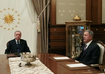 Başkan Erdoğan Bakan Akar'ı kabul etti