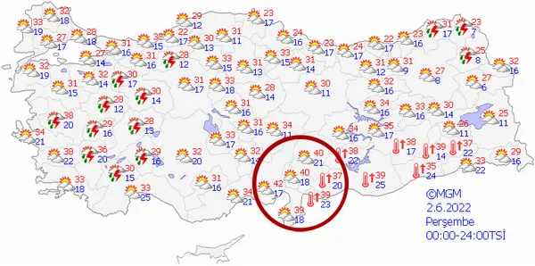 3 il 40 derece barajını aşacak! Milyonlar sıcak havalardan kavrulacak | İşte 5 günlük hava durumu