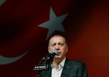 Cumhurbaşkanı Erdoğan Kayseri'de konuştu