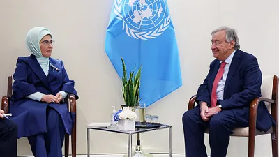 Emine Erdoğan Guterres ile görüştü!