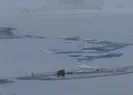 Eksi 15 dereceyi gördü! Kars Barajı dondu