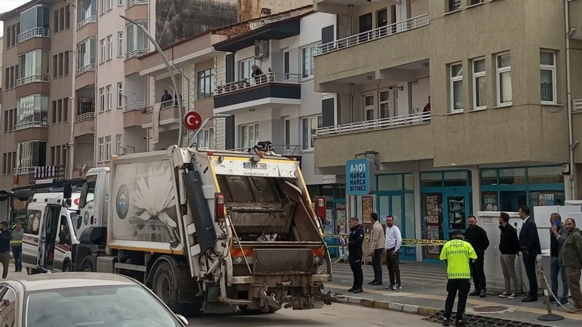 Samsun’da çöp kamyonunun altında kalan yaya öldü