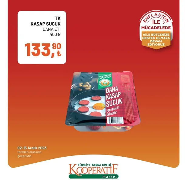 Tarım Kredi Market 11 Aralık indirim kataloğu çıktı! Dev rulo havlu, yumuşatıcı, çay, bütün piliç, tereyağı, tost peyniri, süt, beyaz peynir, pirinç ucuza satışta…