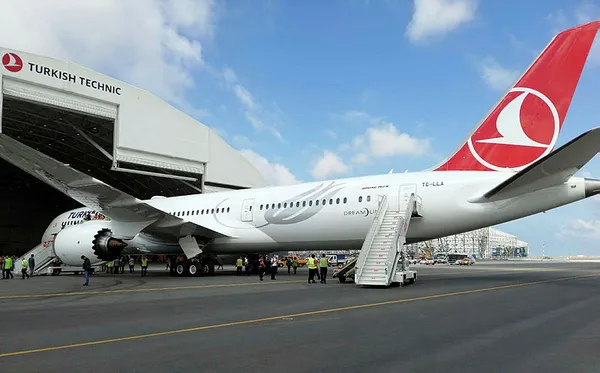 THY’nin yeni uçağı Boeing 787-9 Dreamliner İstanbul’da