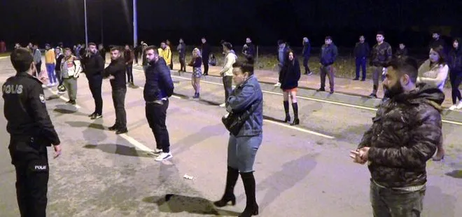Antalya’da dansözlü drift partisine polis baskını! Tek tek dizilip ceza kesildi