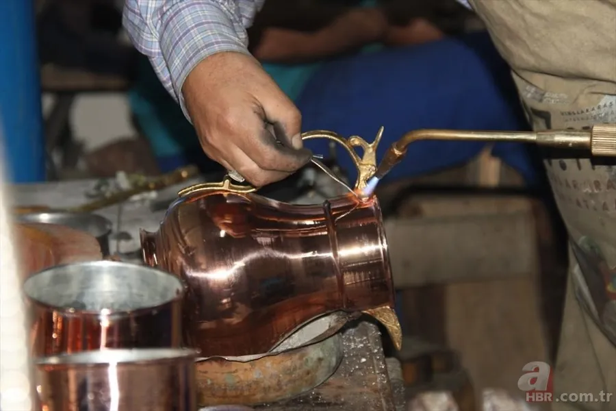 Unutulmaya yüz tutmuş meslek bakırcılık yeniden canlanmaya başladı 12
