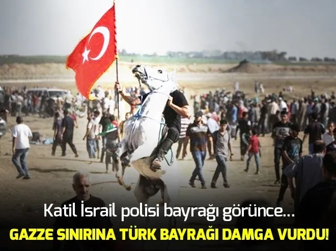 Gazze sınırında Milyonluk Kudüs gösterisi