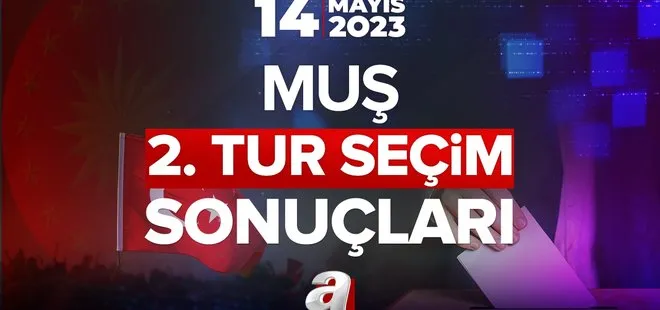 28 Mayıs Pazar 13. Cumhurbaşkanı seçim sonuçları! Başkan Erdoğan, Kılıçdaroğlu oy oranları…MUŞ İKİNCİ TUR SEÇİM SONUÇLARI 2023!