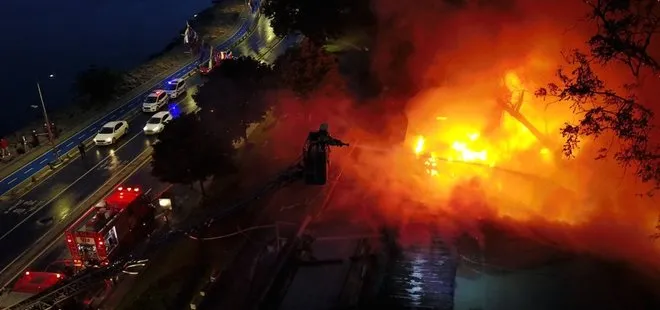 Son dakika | Üsküdar'da korkutan yangın! Ekipler olay yerinde