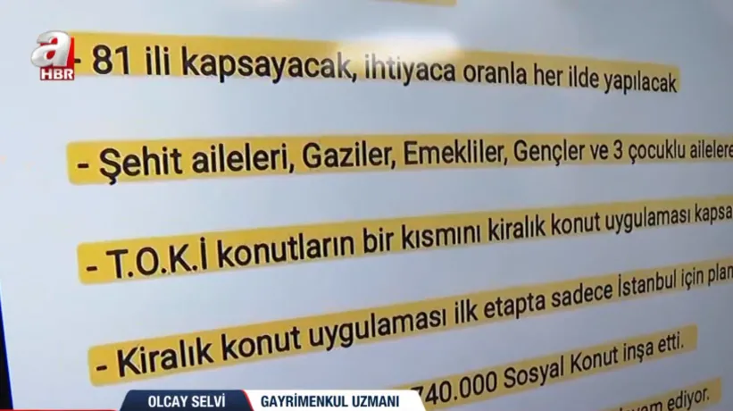 81 ilde 500 bin sosyal konut projesinde detaylar belli oldu! Uzman isim A Haber'de anlattı: Tarihte ilk kez...