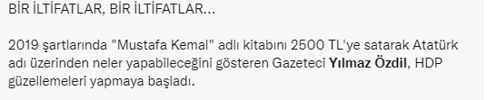 Sözcü yazarı Yılmaz Özdil bildiğiniz gibi! Terör örgütünün siyasi şubesi HDP'yi öve öve bitiremedi 8