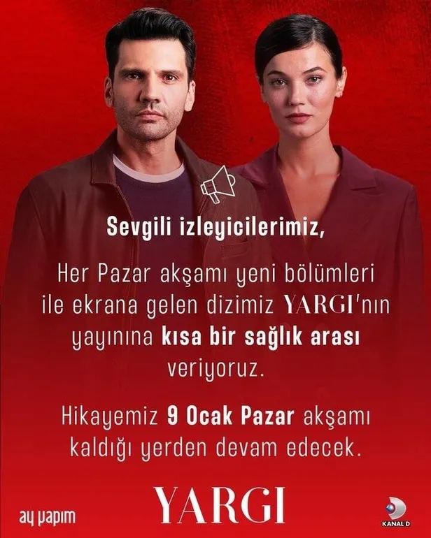 Flaş açıklama! Yargı bitiyor mu, final mi yapacak? Yargı bu hafta neden yayınlanmadı? Yargı 15. yeni bölüm ne zaman?