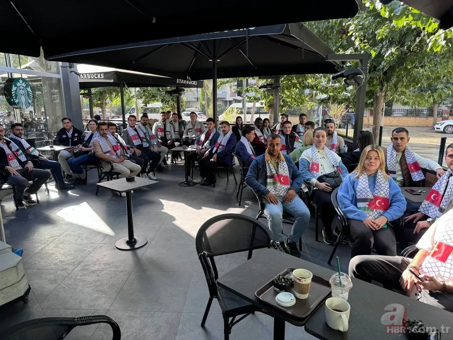 AK Parti Gençlik Kolları’ndan Starbucks’ta büyük Gazze eylemi: Say Stop! 5