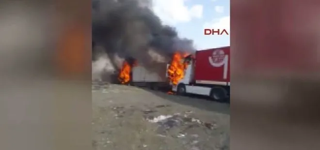 PKK’lı teröristler Tendürek’te araçları yaktı