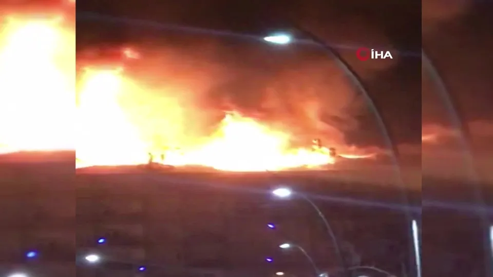 Elazığ’da deprem sonrası yangın paniği!