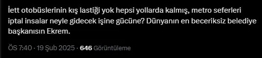 İstanbul'da kar yağışı toplu taşımayı vurdu! Metro ve metrobüs duraklarında izdiham | İmamoğlu'na tepki yağdı... 10