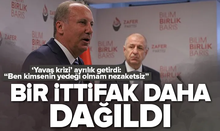 Bir ittifak daha dağıldı! Çekildiğini söyledi