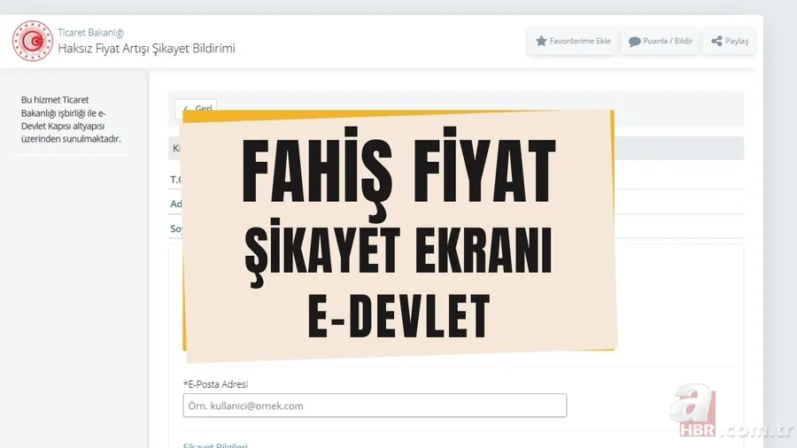 Fahiş fiyat nasıl şikayet edilir? Fahiş fiyat boykotu nedir, nasıl yapılır? e-Devlet haksız kazanç artışı şikayet ekranı 1