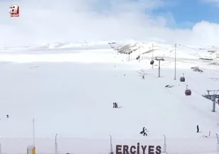 Erciyes'te sezon rekoru kırıldı
