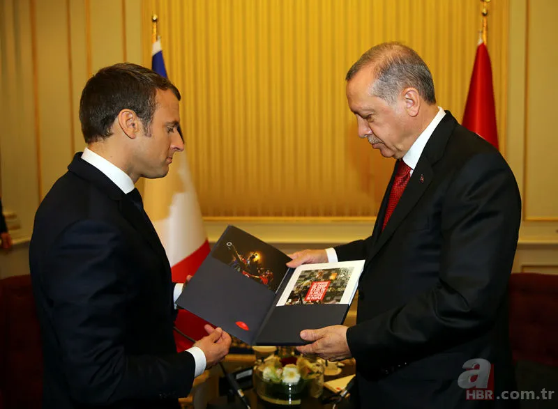 Macron, Cumhurbaşkanı Erdoğan'ı hayranlıkla izledi 7
