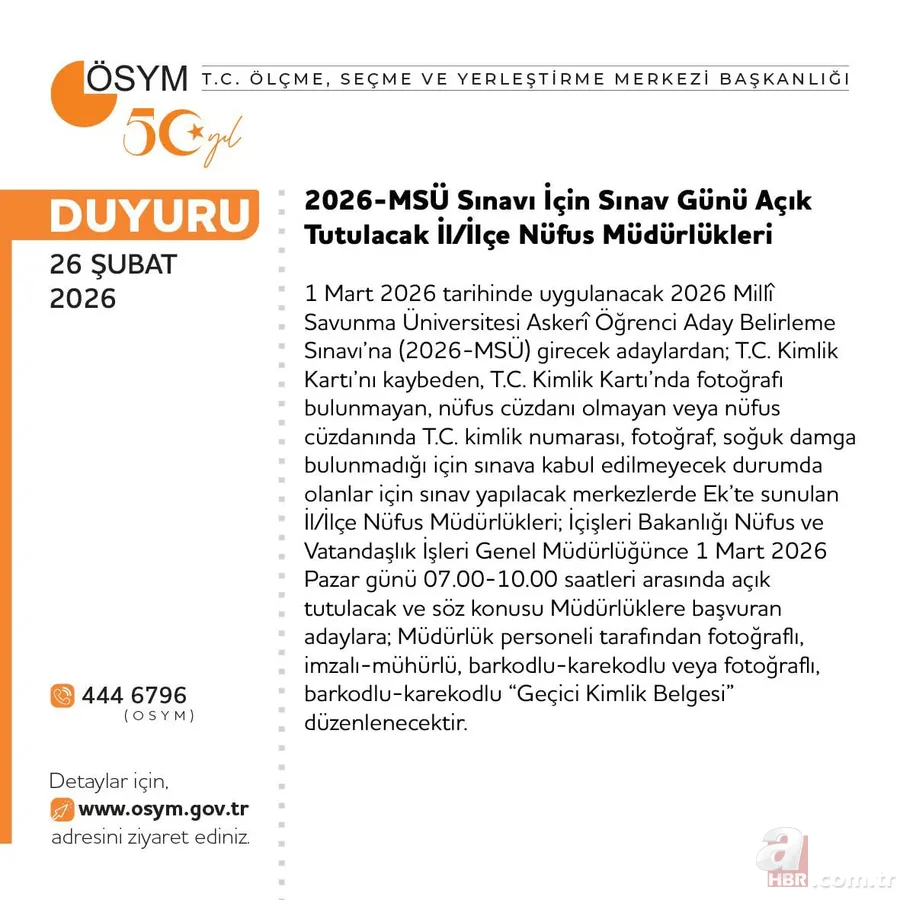 2026 MSÜ sınav giriş belgeleri yayımlandı: ÖSYM sorgulama ekranı 4