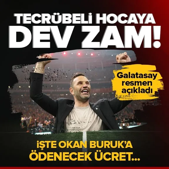 Galatasaray Okan Buruk’un maaşını resmen açıkladı! İşte tecrübeli hocaya ödenecek ücret...
