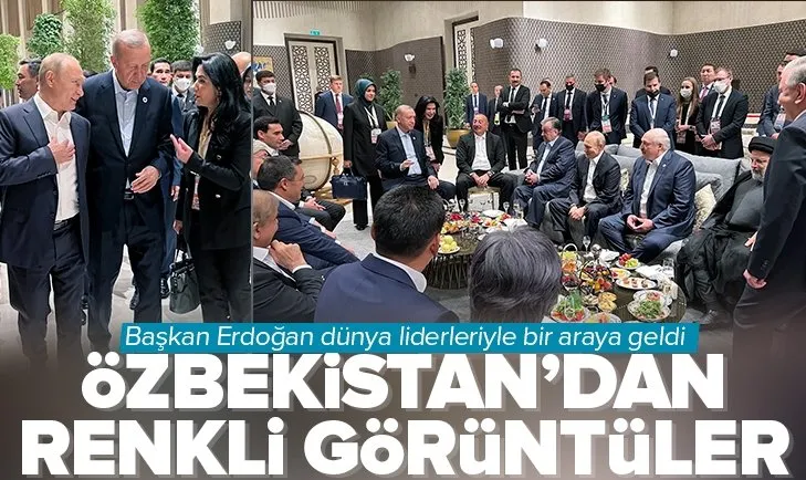 Başkan Recep Tayyip Erdoğan, Vladimir Putin ve diğer devlet liderlerle buluştu