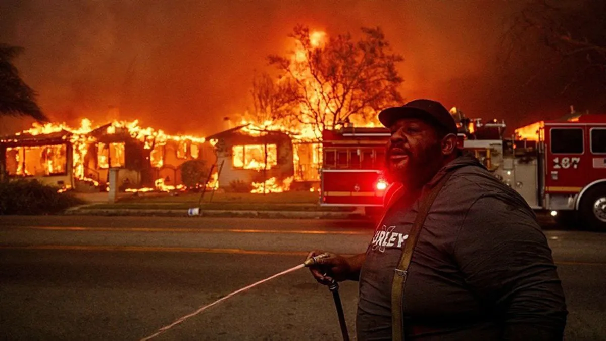 İzinsiz uçurulan dron itfaiye uçağının kanadını deldi! ABD'de yangında yeni alarm