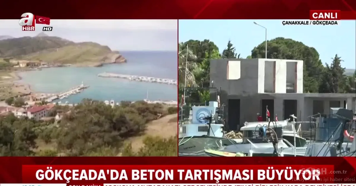 İYİ Partili Gökçeada Belediyesine beton tepkisi! Sit alanına binalar diktiler | Video