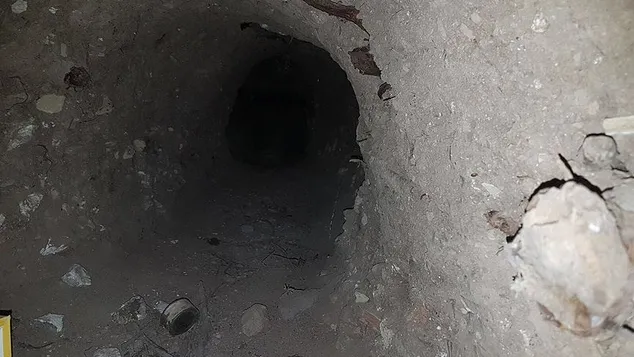 Nusaybin'de Suriye sınırına kadar uzanan tünel bulundu - 1