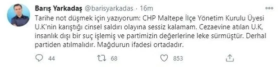 Son dakika: CHP Maltepe İlçe Başkan Yardımcısı Umut Karagöz için istenen ceza belli oldu! Cinsel saldırı suçundan tutuklanmıştı - 8