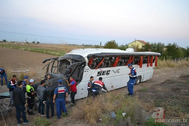 Aksaray’da yolcu otobüsü devrildi: 6 ölü, 43 yaralı