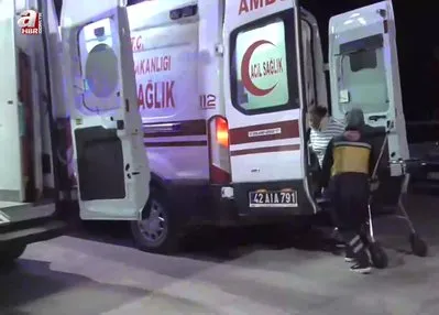 Otomobil dağ yolunda uçuruma yuvarlandı!