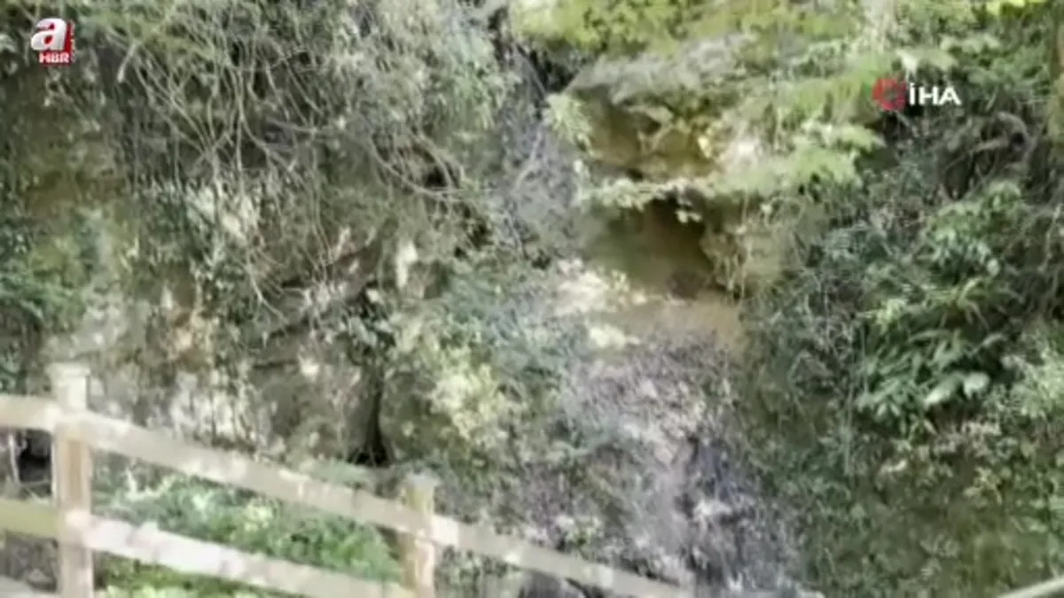 Düzce'de sıcaktan bunalanalar bu mağaraya geliyor