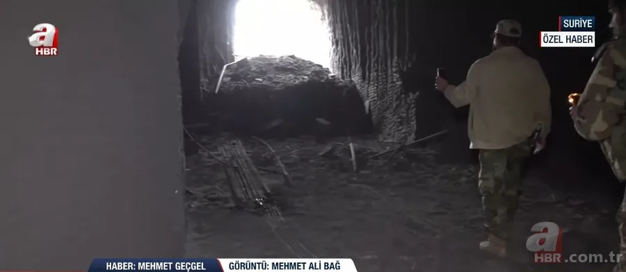 A Haber Suriye'deki o dev mühimmat deposunu görüntüledi! İşte dağın altında cephanelik 2