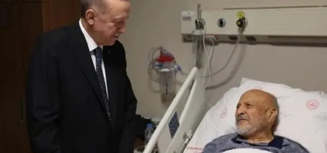 Başkan Recep Tayyip Erdoğan eski Devlet Bakanlarından Hasan Aksay’ı ziyaret etti