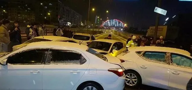 Erzurum’da buzlanma kazayı beraberinde getirdi!  30 araç birbirine girdi | Çok sayıda yaralı var