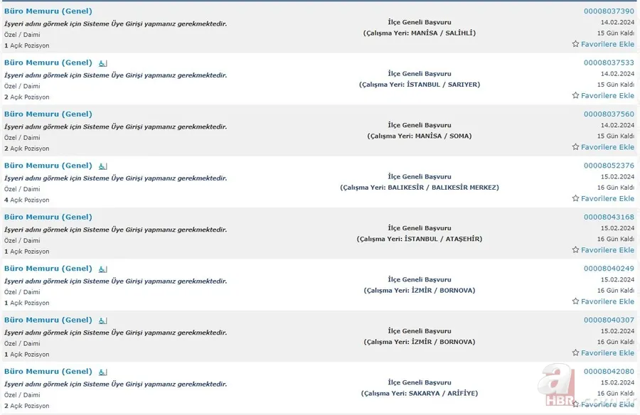 KPSS puanı olmayanlar için fırsat! İŞKUR üzerinden lise mezunu 1.181 kişilik istihdam açıklandı! İşte İlanlar… 24