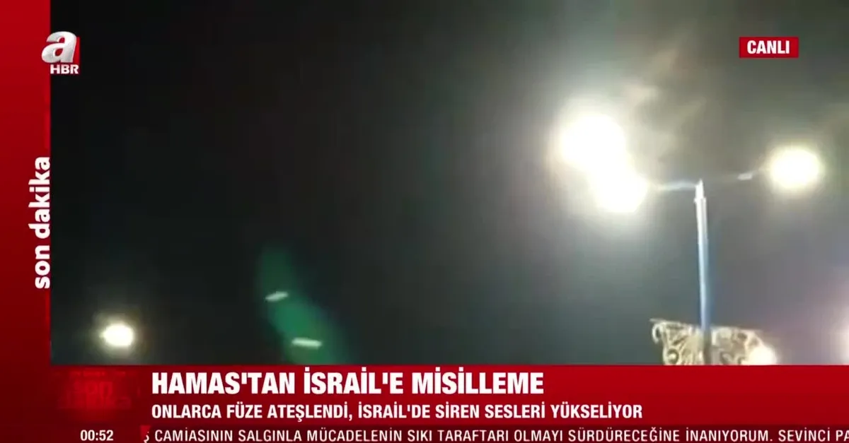 Hamas'tan İsrail'e misilleme! Roketler peş peşe ateşlendi