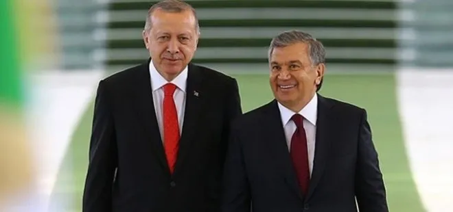 Başkan Erdoğan Özbekistan Cumhurbaşkanı Mirziyoyev ile telefonda görüştü