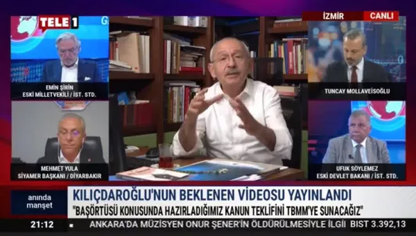 Kemal Kılıçdaroğlu’nun başörtüsü çıkışının ardından CHP’li medya da düğmeye bastı! TELE1’de skandal ifadeler