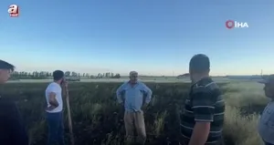 Adilcevaz’da tarla yangını paniği