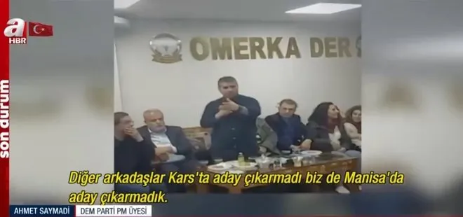 DEM Parti’den CHP ile ittifak mesajı! DEM’li Ahmet Saymadi: Parti dışından talimat alıyoruz