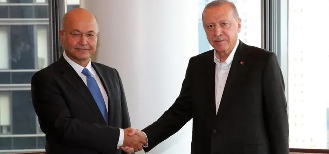 Başkan Erdoğan Irak Cumhurbaşkanı Salih ile görüştü