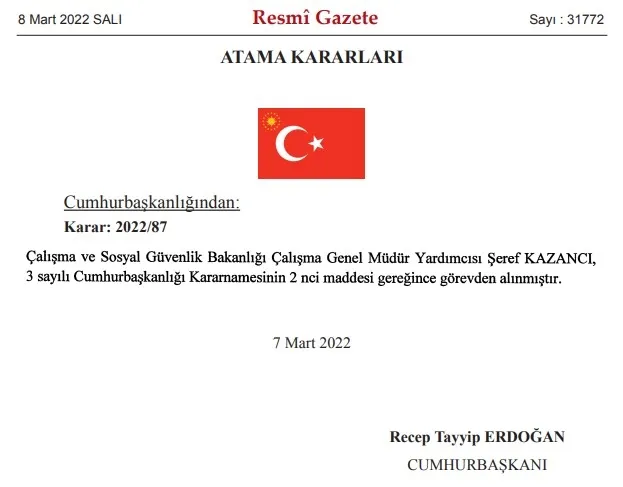 Son dakika: Başkan Erdoğan imzaladı! Görevden alma kararları Resmi Gazete'de yayımlandı - 2