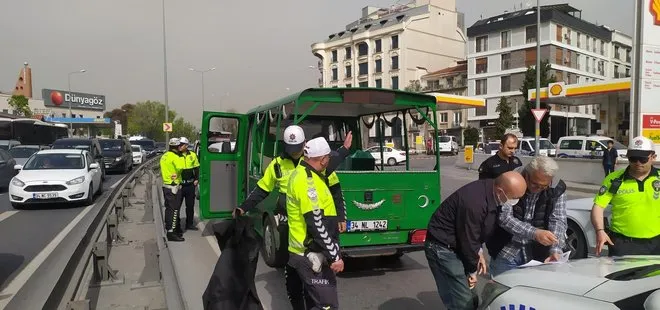 Bakırköy’de feci kaza! Bariyerlere çarpan motosikletli metrelerce savruldu