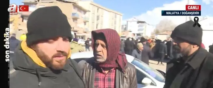 İşte depremin yıktığı Doğanşehir! A Haber canlı yayınında vatandaş böyle seslendi: Devlet burada her şey burada