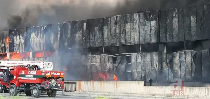Bursa’da ısı yalıtım fabrikasında yangın!
