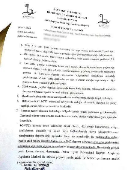 İzmir depreminde 7 kişinin hayatını kaybettiği Rıza Bey Apartmanı’nın ruhsatı 27 senelik! Bayraklı Belediyesi 8 sene buyunca...